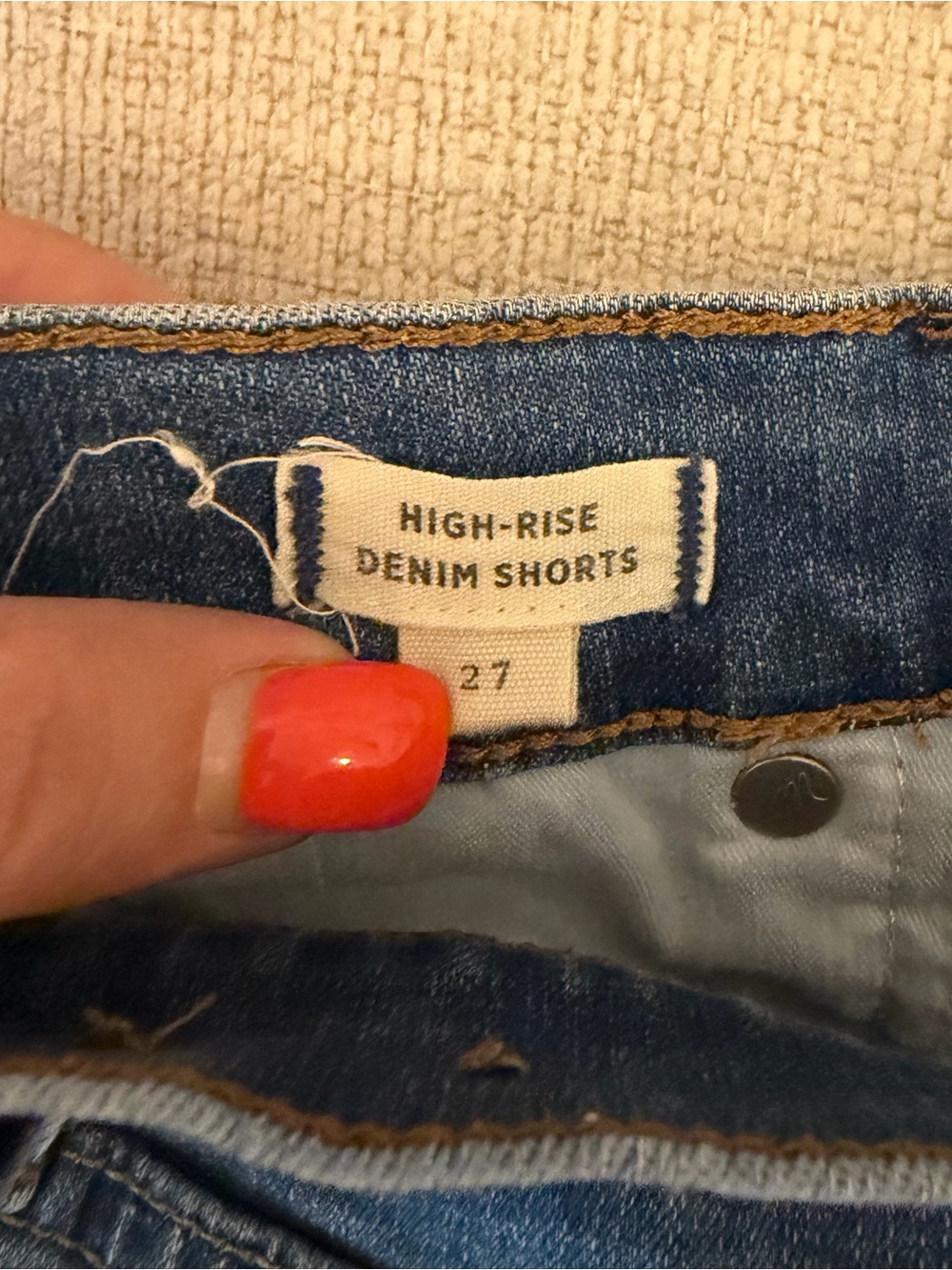 Madewell High Rise Denim Shorts - Picture 3 of 4